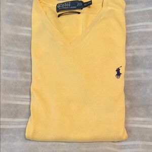 Polo by Ralph Lauren Yellow V-Neck Sweater